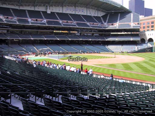 Seat view from section 131 at Minute Maid Park, home of the Houston Astros