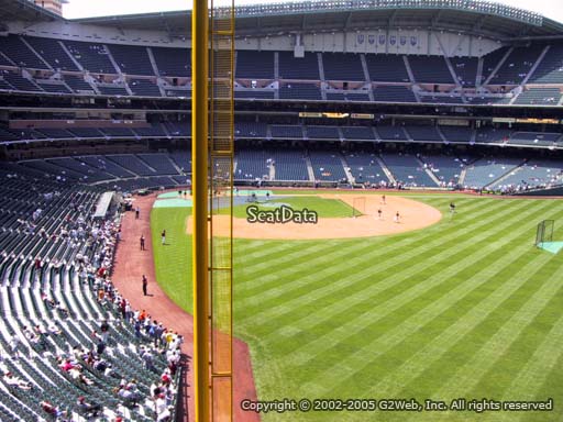 Seat view from section 250 at Minute Maid Park, home of the Houston Astros