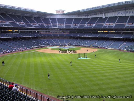 Seat view from section 257 at Minute Maid Park, home of the Houston Astros