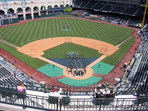 Seat view from section 418 at Minute Maid Park, home of the Houston Astros