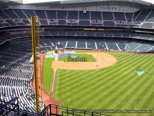 Seat view from section 438 at Minute Maid Park, home of the Houston Astros