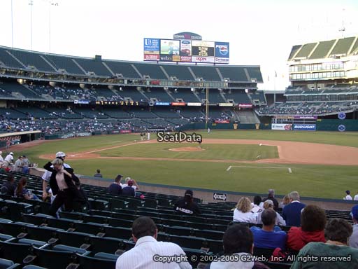Seat view from section 112 at Oakland Coliseum, home of the Oakland Athletics