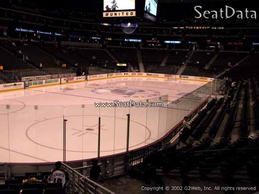 Seat view from section 132 at the Pepsi Center, home of the Colorado Avalanche