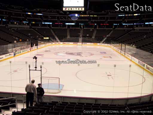 Seat view from section 136 at the Pepsi Center, home of the Colorado Avalanche