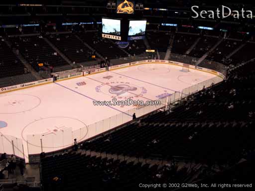 Seat view from section 238 at the Pepsi Center, home of the Colorado Avalanche