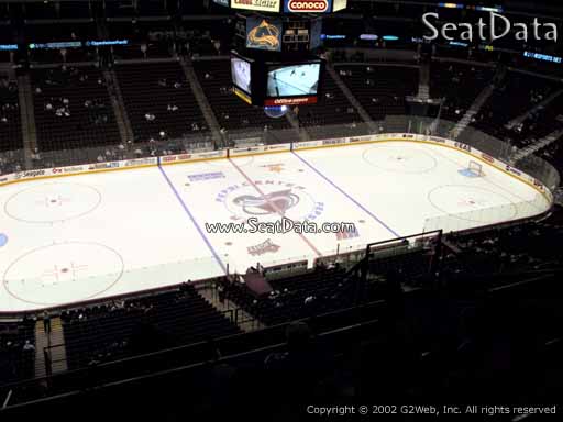 Seat view from section 306 at the Pepsi Center, home of the Colorado Avalanche