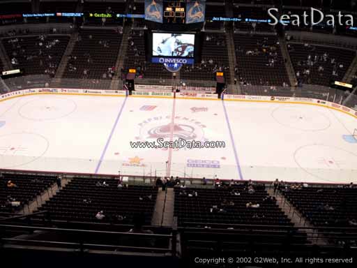 Seat view from section 341 at the Pepsi Center, home of the Colorado Avalanche