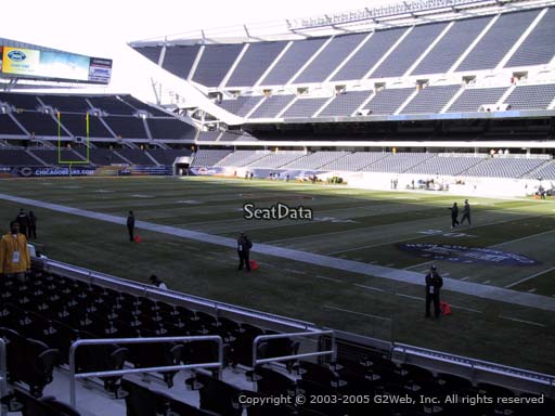 Seat view from section 104 at Soldier Field, home of the Chicago Bears