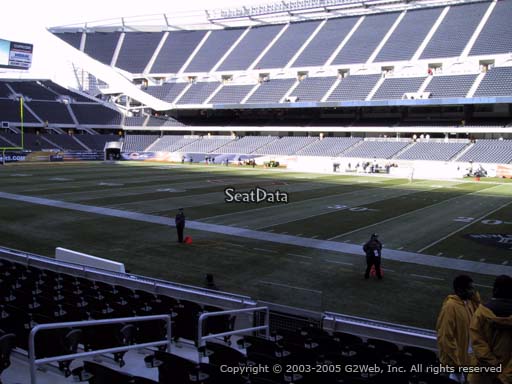 Seat view from section 105 at Soldier Field, home of the Chicago Bears