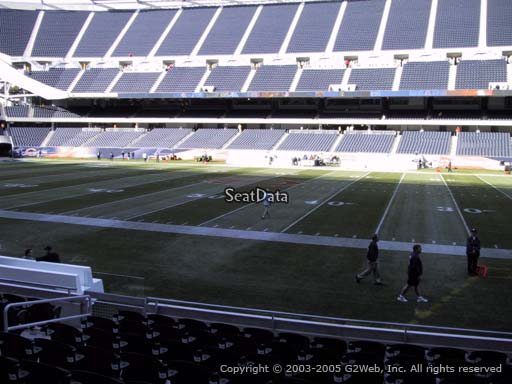 Seat view from section 107 at Soldier Field, home of the Chicago Bears