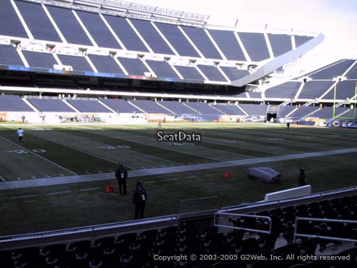 Seat view from section 113 at Soldier Field, home of the Chicago Bears