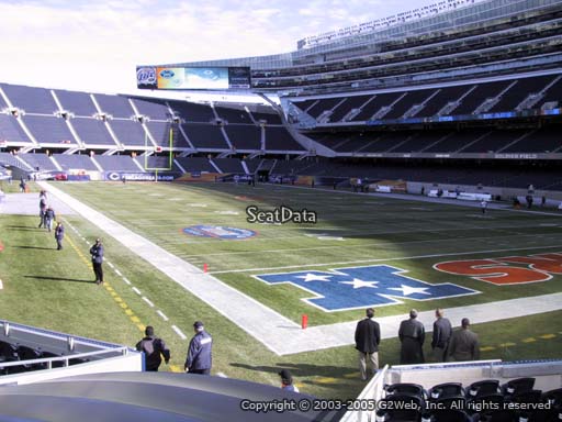 Seat view from section 126 at Soldier Field, home of the Chicago Bears