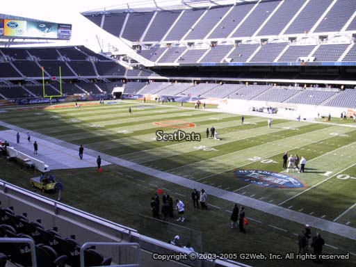 Seat view from section 204 at Soldier Field, home of the Chicago Bears