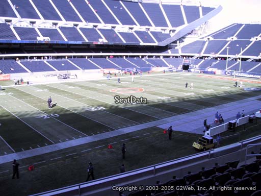Seat view from section 213 at Soldier Field, home of the Chicago Bears