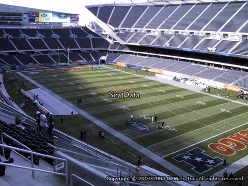 Seat view from section 302 at Soldier Field, home of the Chicago Bears