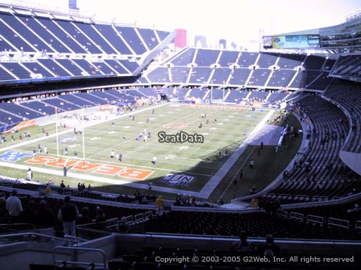 Seat view from section 319 at Soldier Field, home of the Chicago Bears