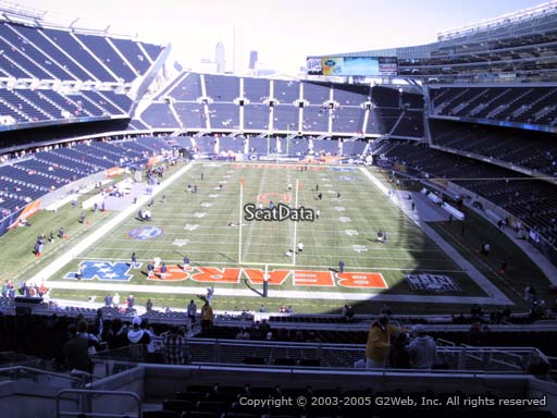Seat view from section 322 at Soldier Field, home of the Chicago Bears