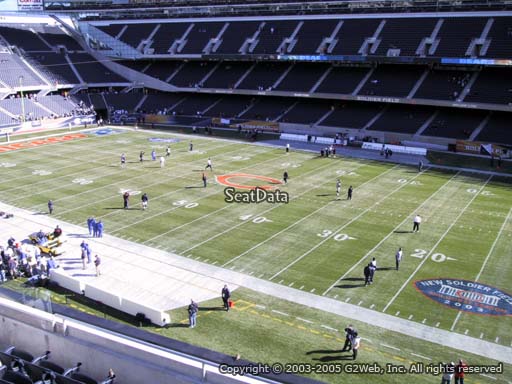 Seat view from section 333 at Soldier Field, home of the Chicago Bears
