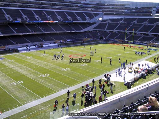 Seat view from section 343 at Soldier Field, home of the Chicago Bears