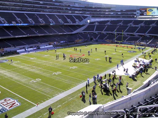 Seat view from section 344 at Soldier Field, home of the Chicago Bears