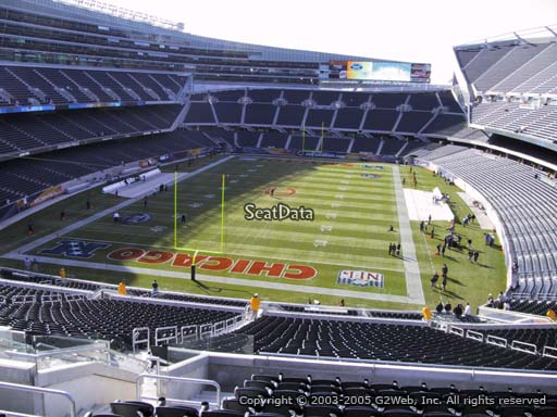 Seat view from section 350 at Soldier Field, home of the Chicago Bears