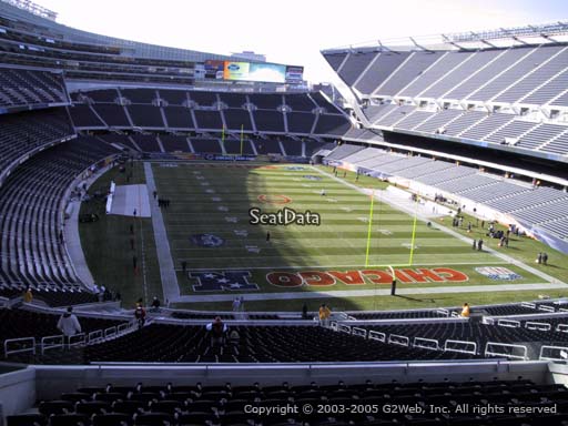 Seat view from section 354 at Soldier Field, home of the Chicago Bears