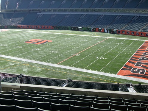 Seat view from section 234 at Paul Brown Stadium, home of the Cincinnati Bengals