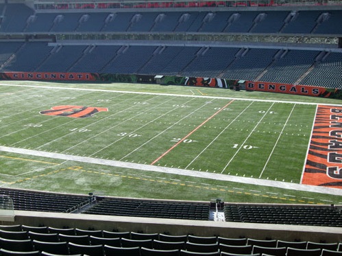 Seat view from section 235 at Paul Brown Stadium, home of the Cincinnati Bengals