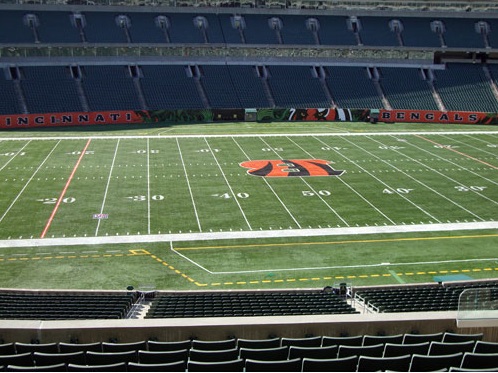 Seat view from section 242 at Paul Brown Stadium, home of the Cincinnati Bengals