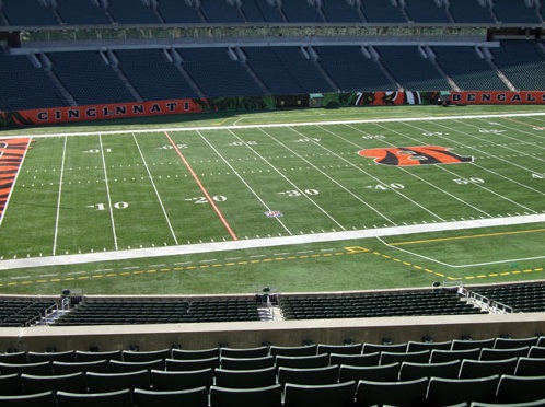 Seat view from section 244 at Paul Brown Stadium, home of the Cincinnati Bengals