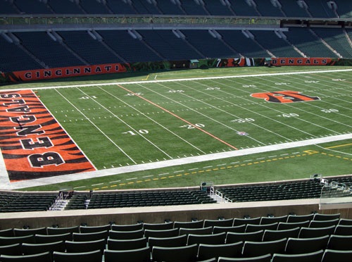 Seat view from section 246 at Paul Brown Stadium, home of the Cincinnati Bengals