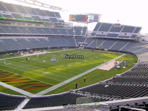 Seat view from section 249 at Paul Brown Stadium, home of the Cincinnati Bengals