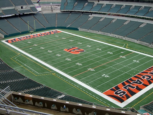 Seat view from section 303 at Paul Brown Stadium, home of the Cincinnati Bengals