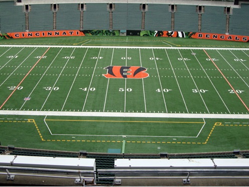 Seat view from section 310 at Paul Brown Stadium, home of the Cincinnati Bengals