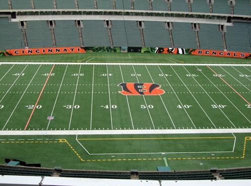 Seat view from section 311 at Paul Brown Stadium, home of the Cincinnati Bengals