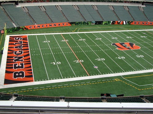 Seat view from section 314 at Paul Brown Stadium, home of the Cincinnati Bengals