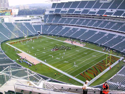 Seat view from section 333 at Paul Brown Stadium, home of the Cincinnati Bengals