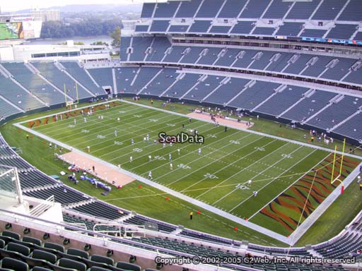 Seat view from section 334 at Paul Brown Stadium, home of the Cincinnati Bengals