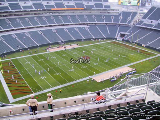 Seat view from section 345 at Paul Brown Stadium, home of the Cincinnati Bengals