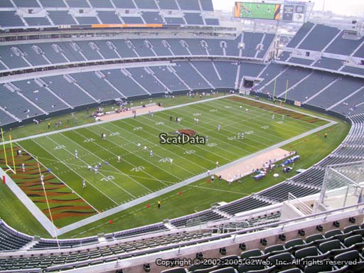 Seat view from section 346 at Paul Brown Stadium, home of the Cincinnati Bengals