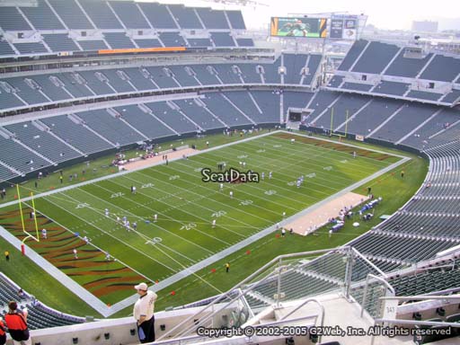 Seat view from section 347 at Paul Brown Stadium, home of the Cincinnati Bengals