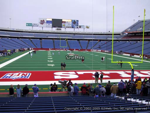 Seat view from section 123 at New Era Field, home of the Buffalo Bills