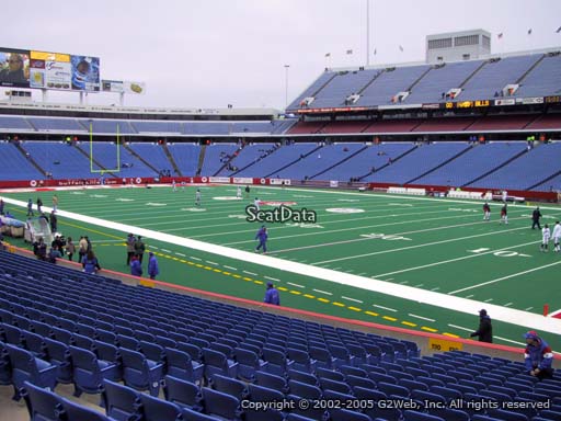Seat view from section 129 at New Era Field, home of the Buffalo Bills