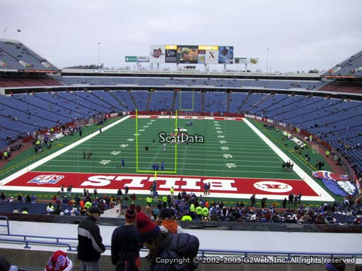 Seat view from section 222 at New Era Field, home of the Buffalo Bills