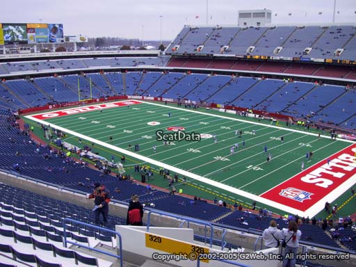 Seat view from section 328 at New Era Field, home of the Buffalo Bills