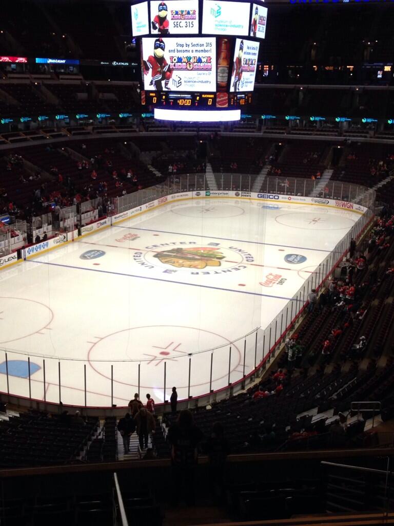 Seat view from section 224 at the United Center, home of the Chicago Blackhawks