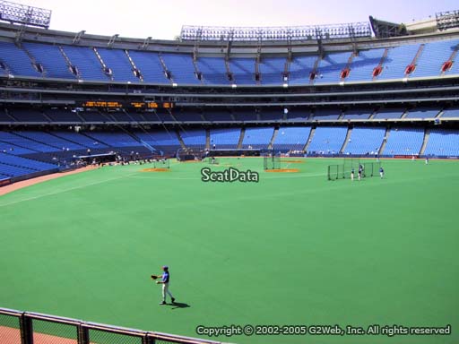 Seat view from section 106 at the Rogers Centre, home of the Toronto Blue Jays