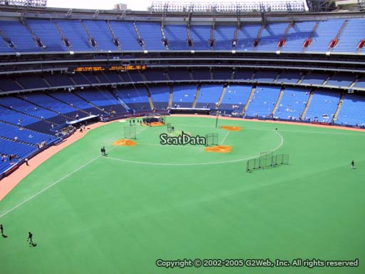 Seat view from section 505 at the Rogers Centre, home of the Toronto Blue Jays