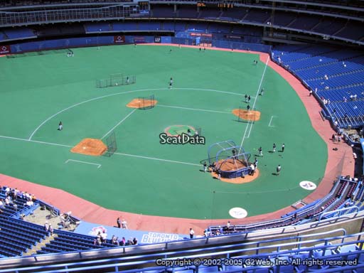 Seat view from section 526 at the Rogers Centre, home of the Toronto Blue Jays.