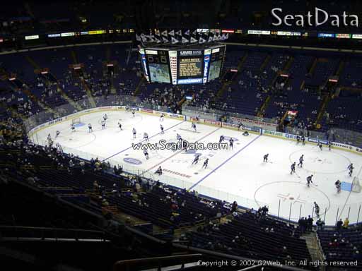 Seat view from section 317 the Enterprise Center, home of the St. Louis Blues